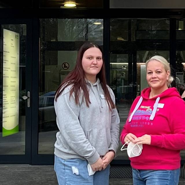 Gruppenbild der Pflegeschülerinnen Hellersen