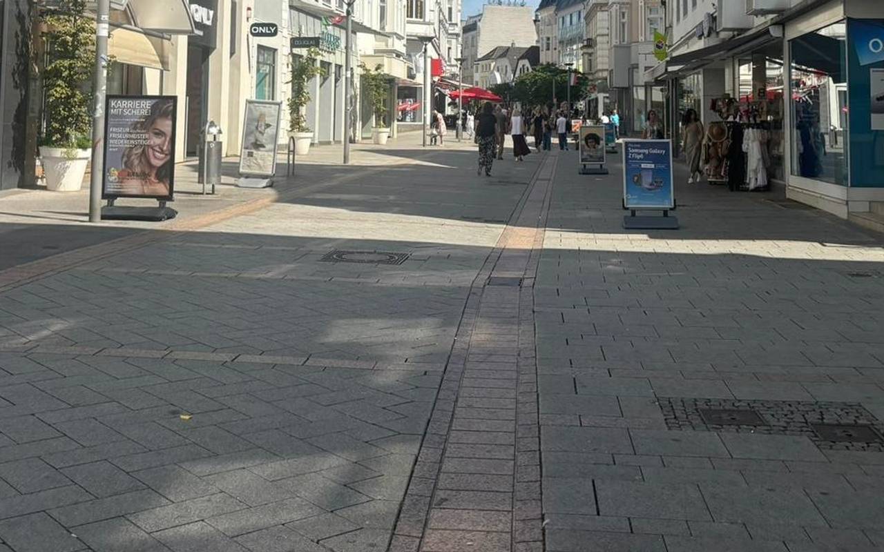 Die Innenstadt in Iserlohn.