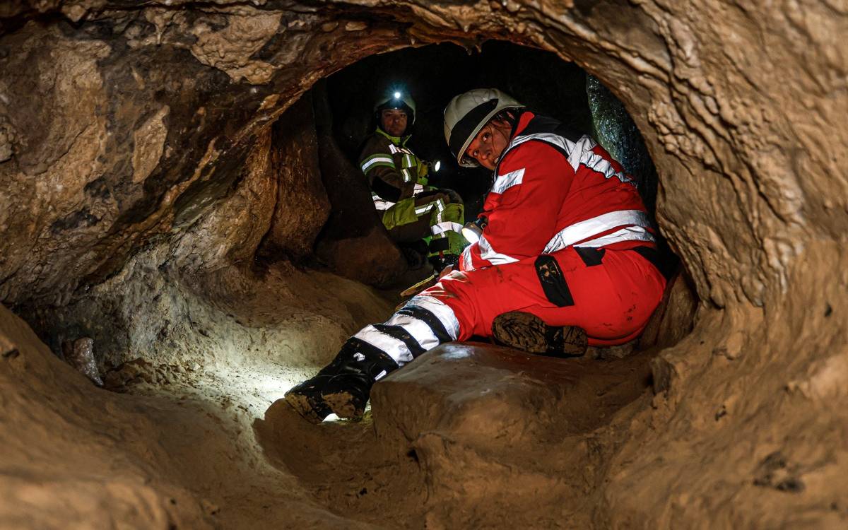 Höhlenrettung Feuerwehr Iserlohn