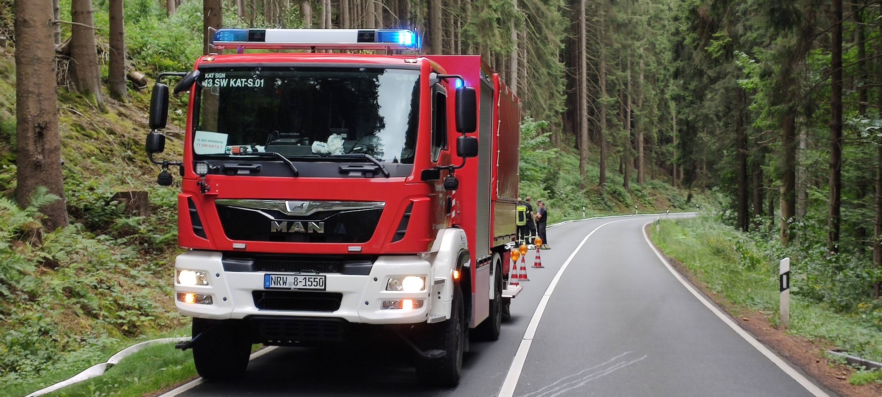 Feuerwehren üben Großbrand in Neuenrade