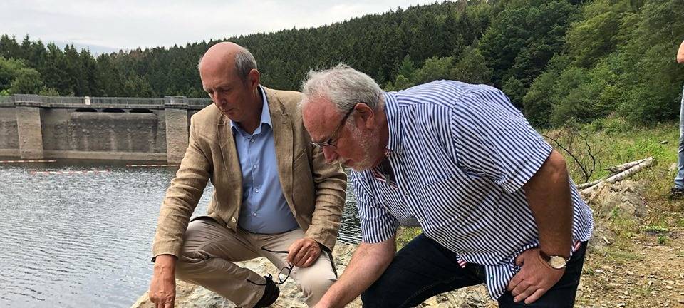 Fossil an der Glörtalsperre gefunden