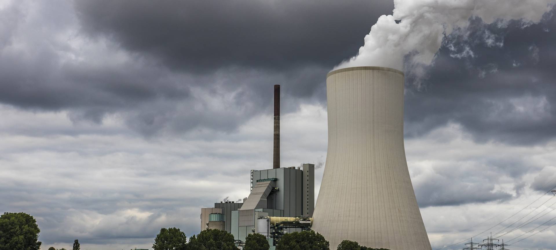 Rauch am Kraftwerk Elverlingsen