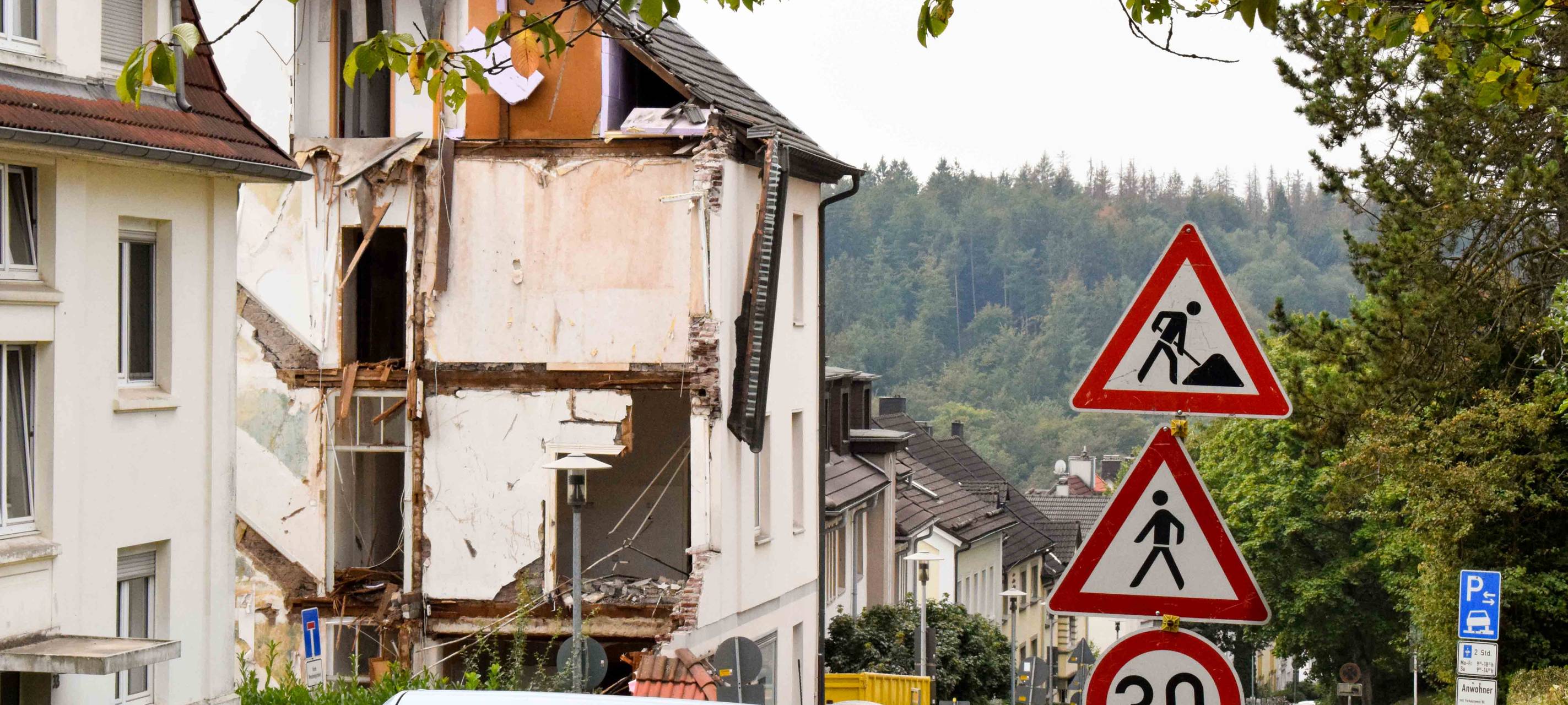Hausabriss: Freiherr-vom-Stein-Straße in Lüdenscheid dicht