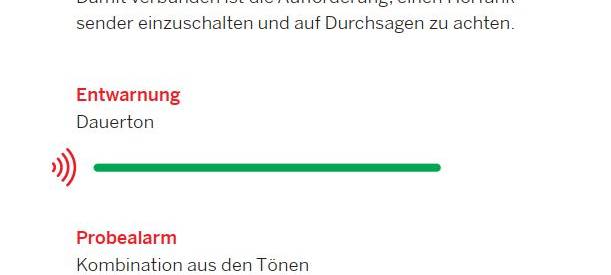 Sirenenwarntag: Test war erfolgreich