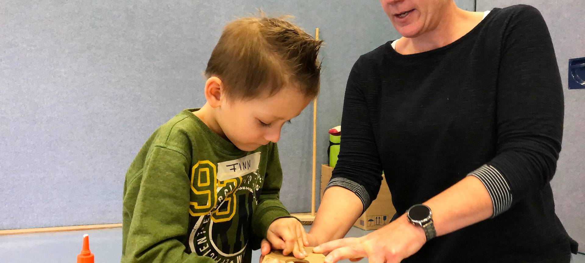 Kleine Landschaftsgärtner in Aktion