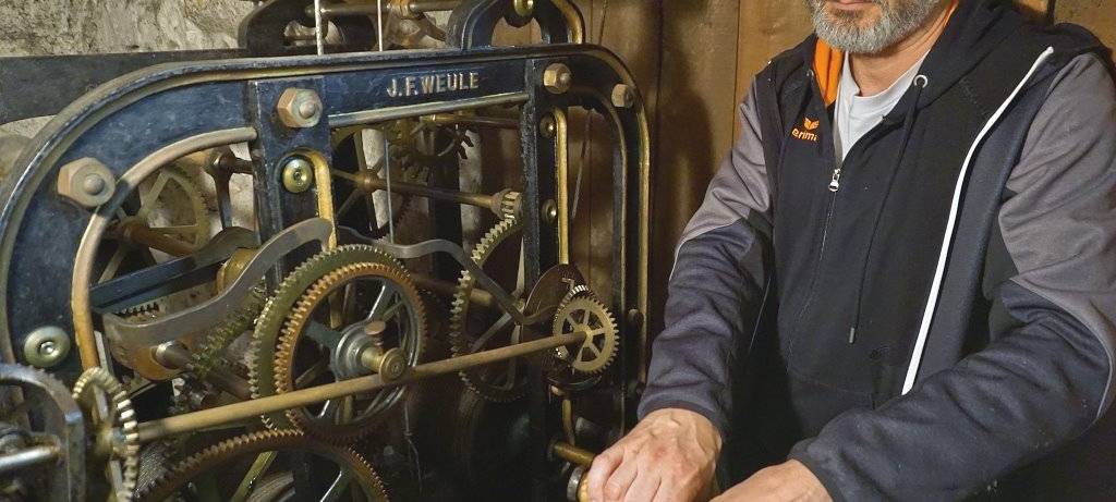 Der Mann, der in Evingsen die Zeit macht...