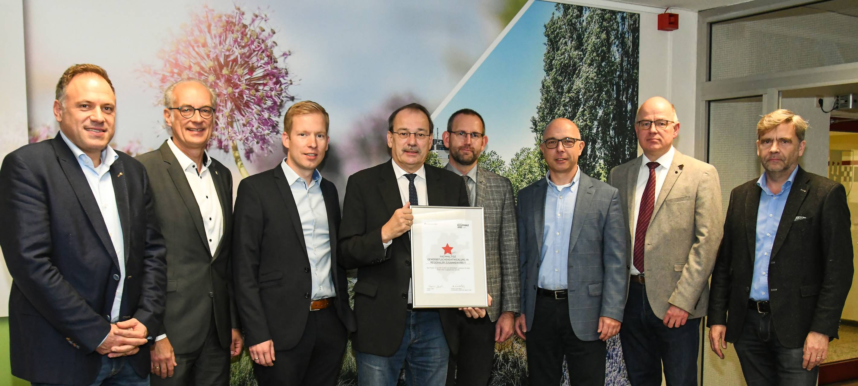 Regionale-Stern für Gewerbegebiet-Projekt