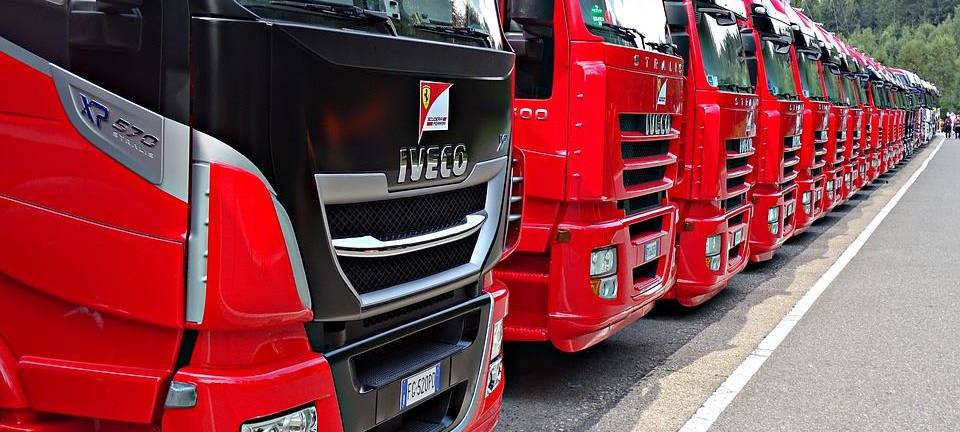 LKW-Fahrer protestieren in Köln