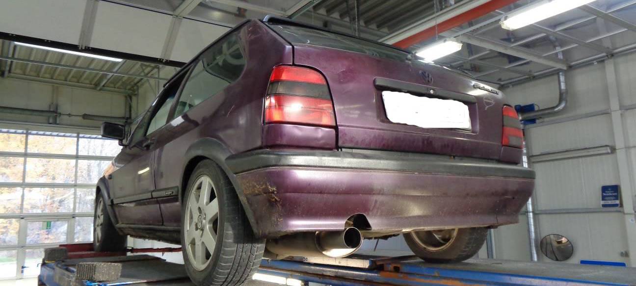 Getunter VW aus dem Verkehr gezogen