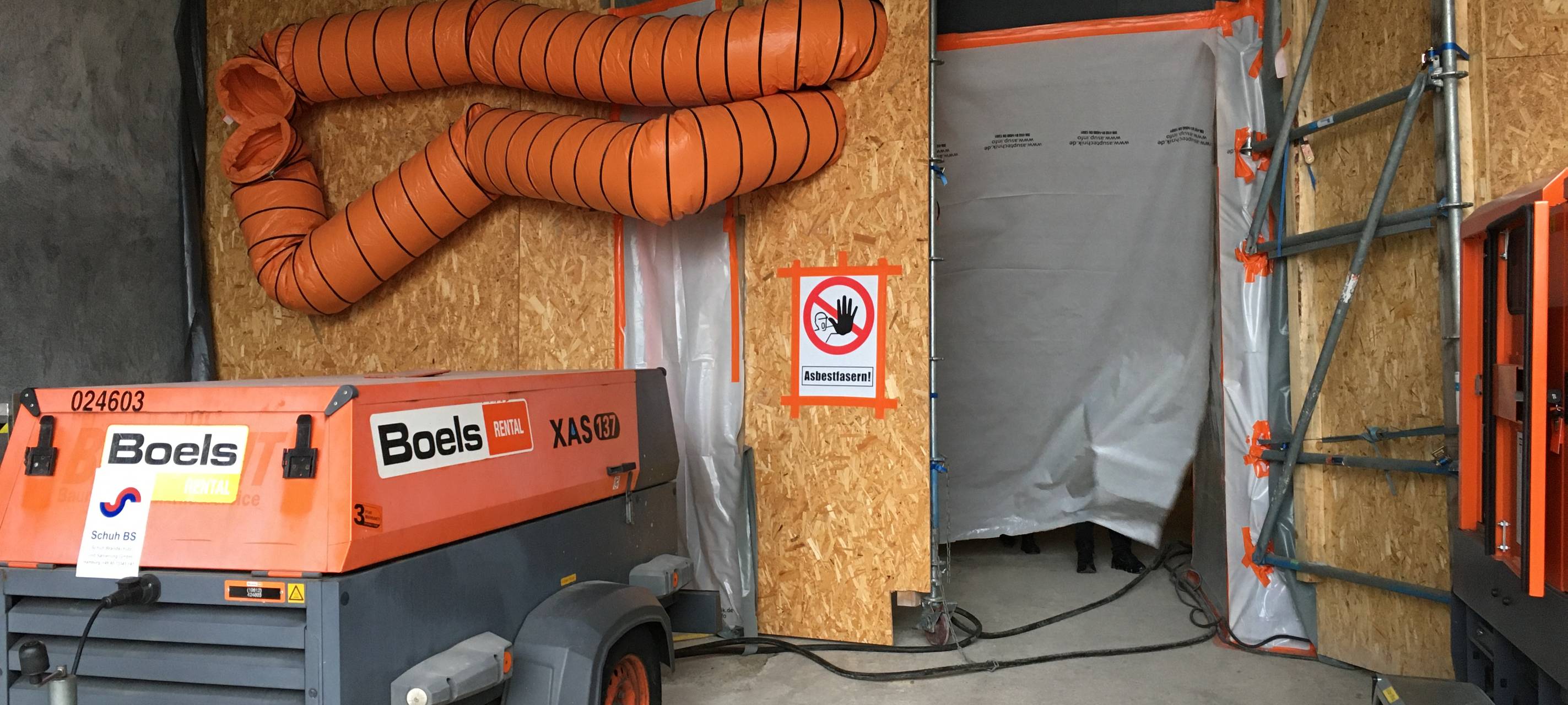 Probesanierung im Rathaustunnel Lüdenscheid