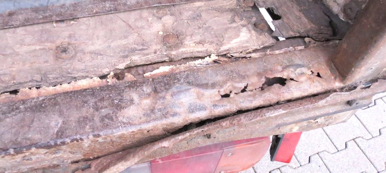 Rostiger Lastwagen stillgelegt!