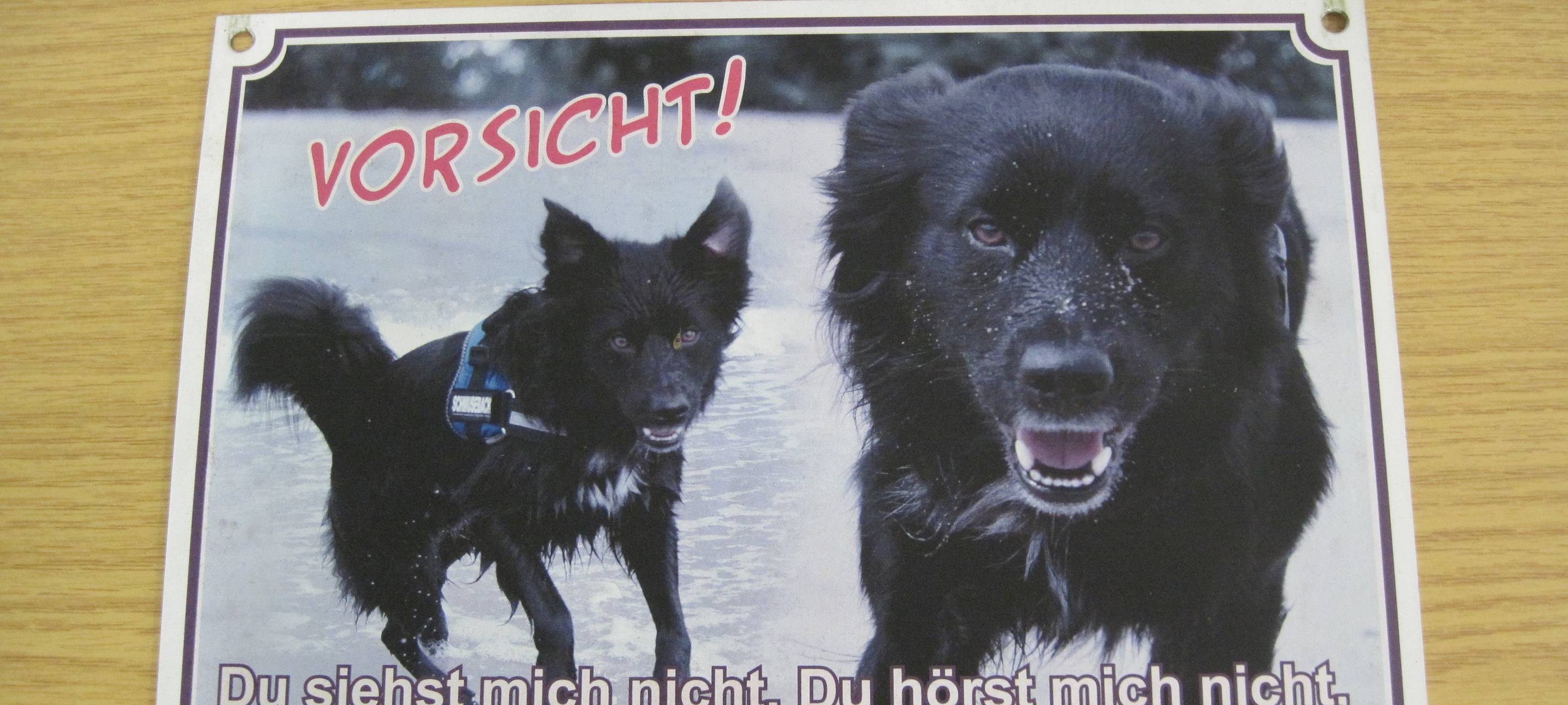 Besitzer von Hundeschildern gesucht