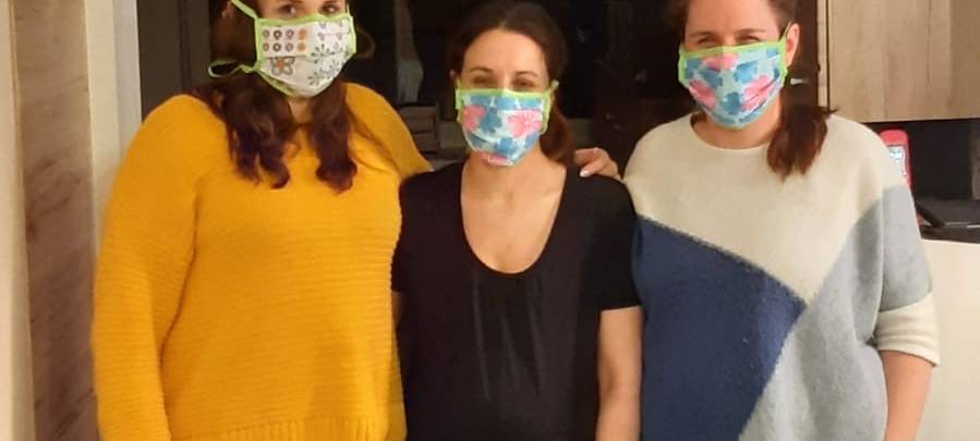 Schutzmasken made in Wohnzimmer!