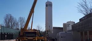 Neuer Sauerstoff-Tank für Märkische Kliniken