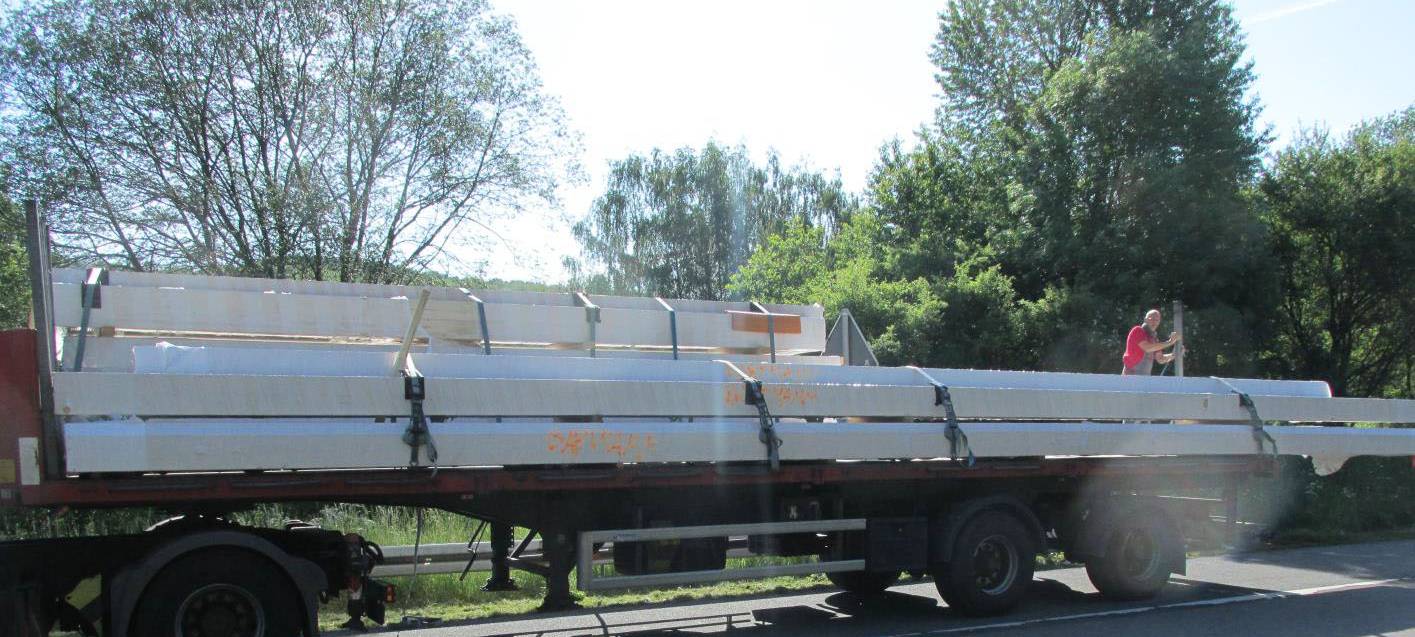 Strafe für schlecht gesicherte Ladung