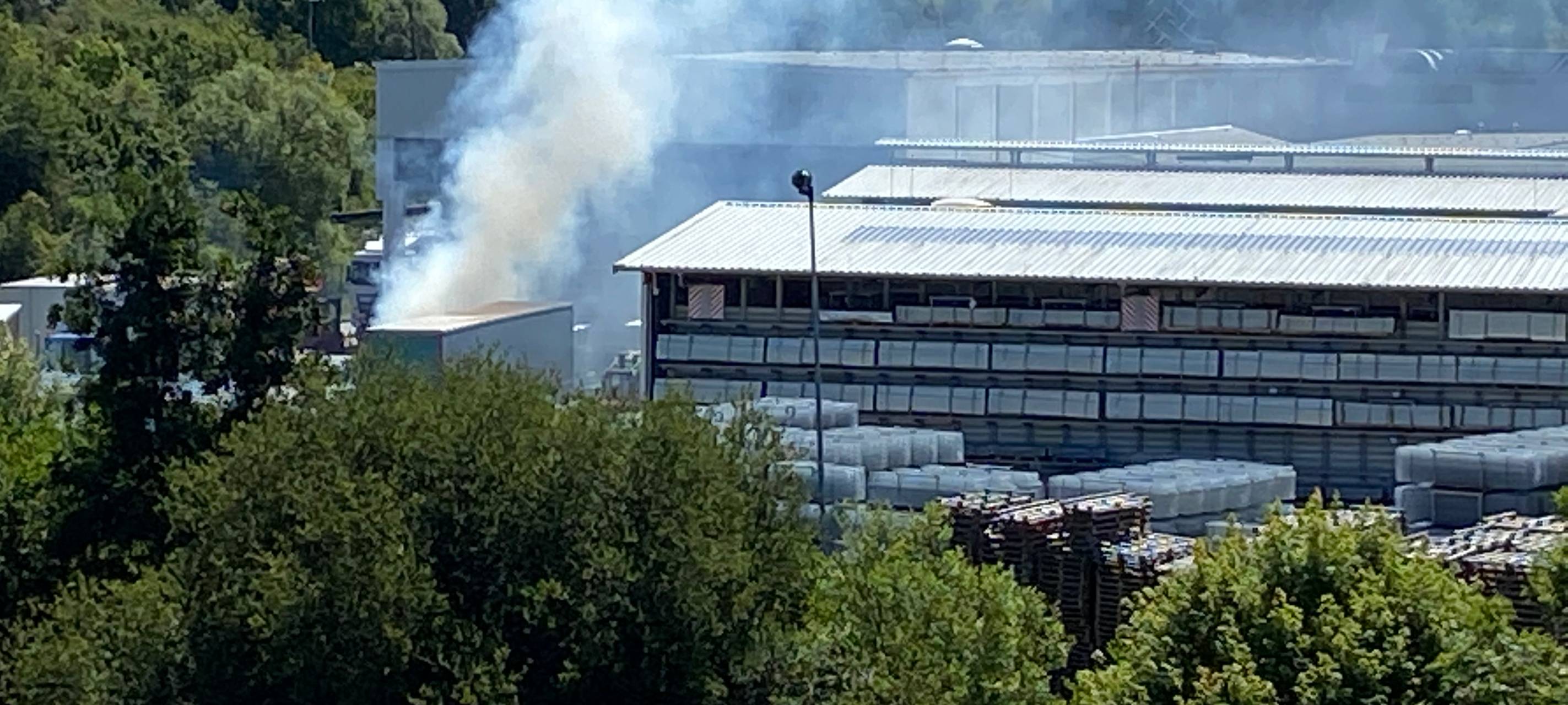 Brand in Mendener Industriegebiet