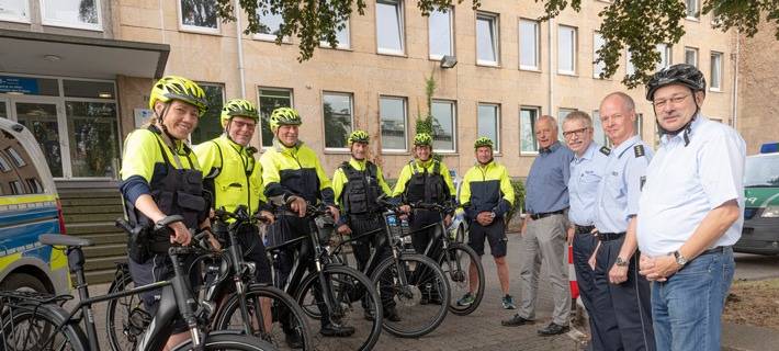 Neue E-Bikes für Polizei im Märkischen Kreis