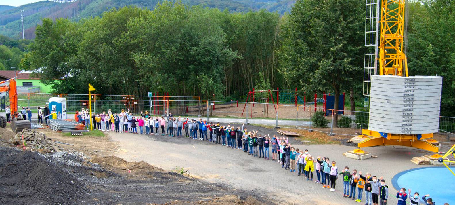 Anbau-Arbeiten an Grundschule Auf der Emst