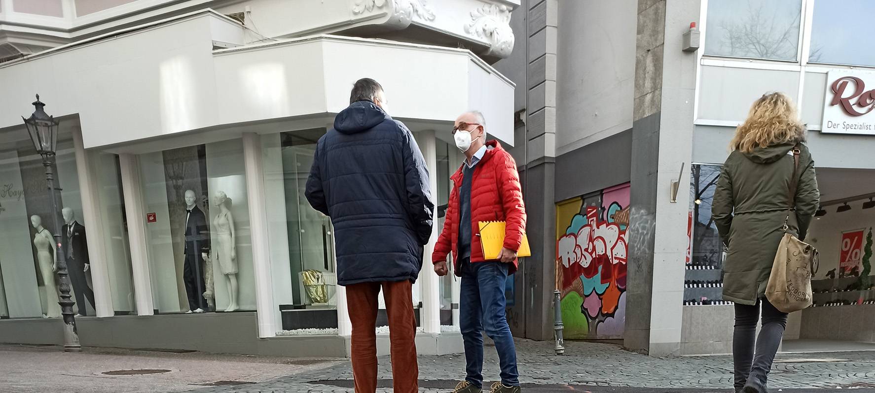 Die Tiefbauarbeiten in der Innenstadt sind fast abgeschlossen.