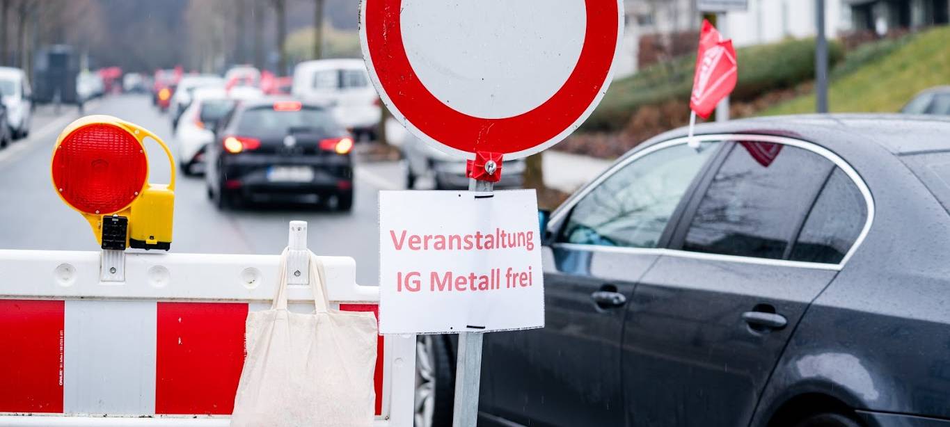 Wieder Warnstreik-Aktion der Metaller
