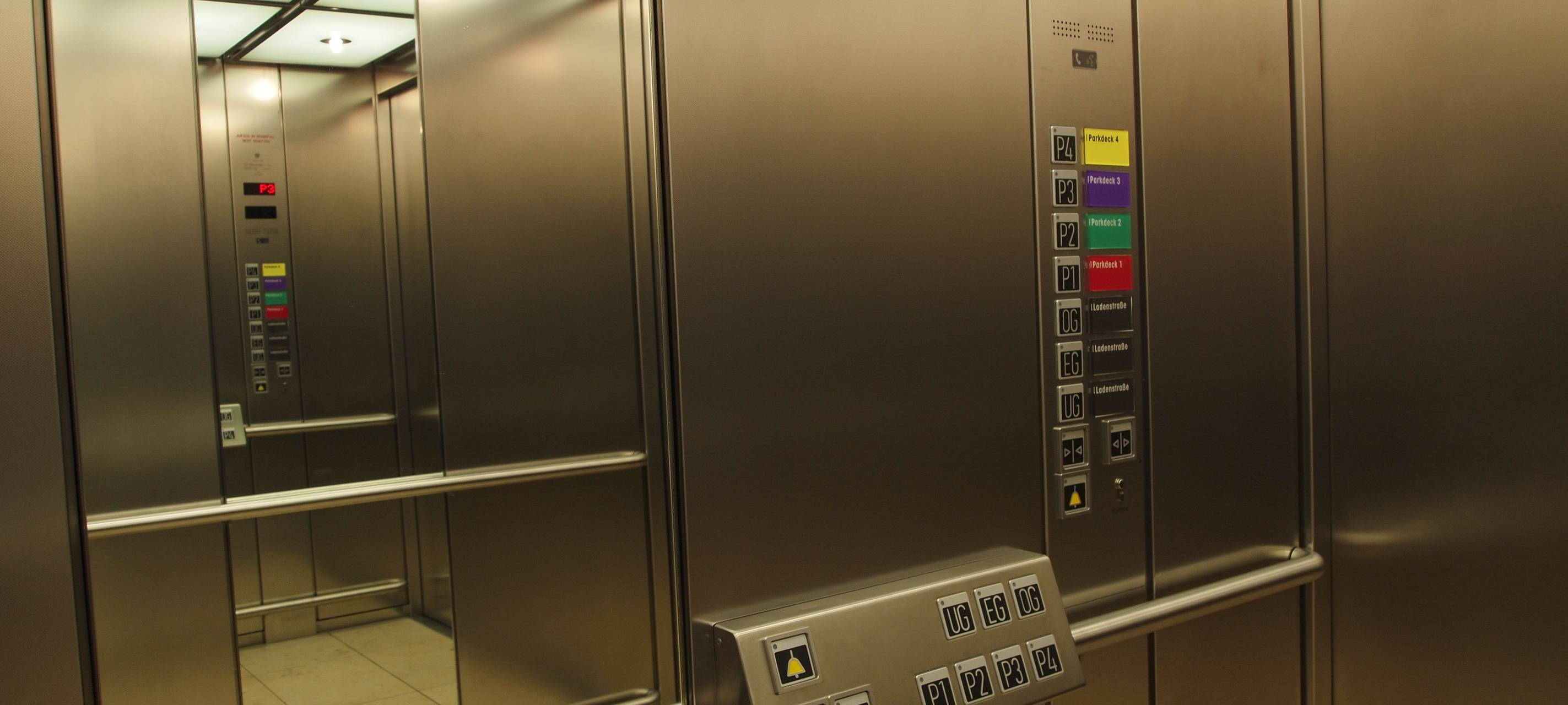 Kaputter Aufzug in Lüdenscheid