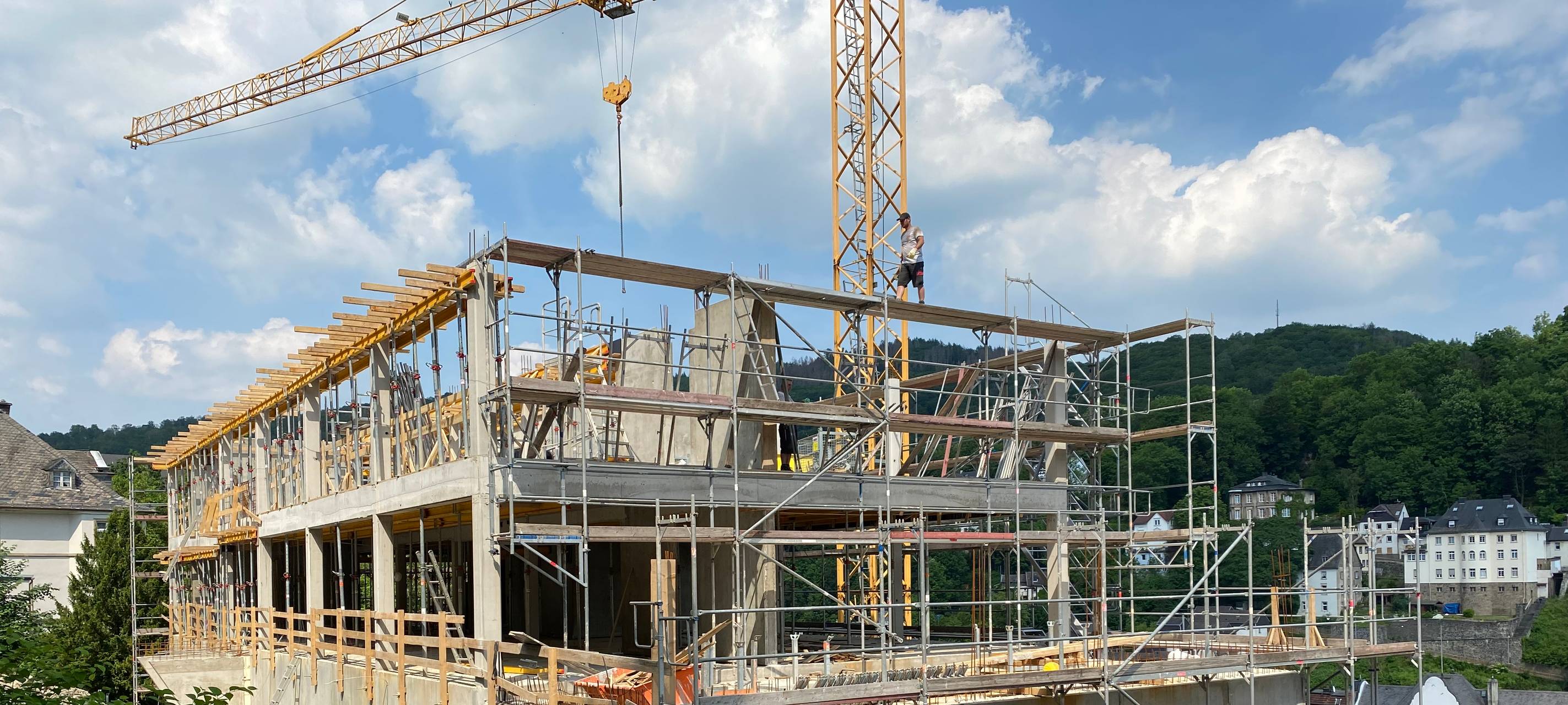 Rohbau des Kreisarchivs bald fertig