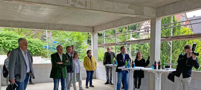 Rohbau des neuen Kreisarchivs ist fertig