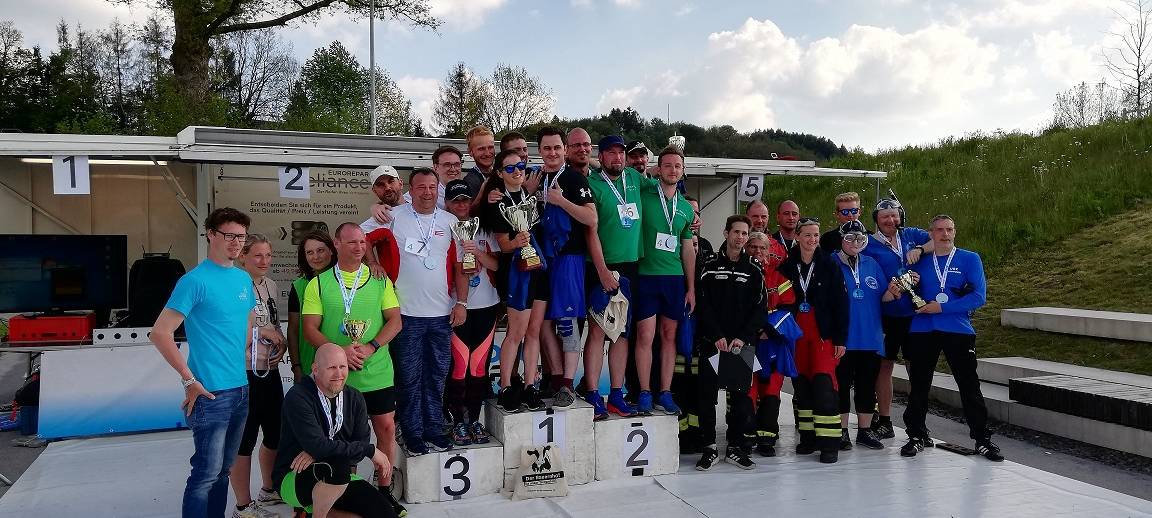 2. Oben an der Volme-Biathlonstaffel-Challenge in Kierspe