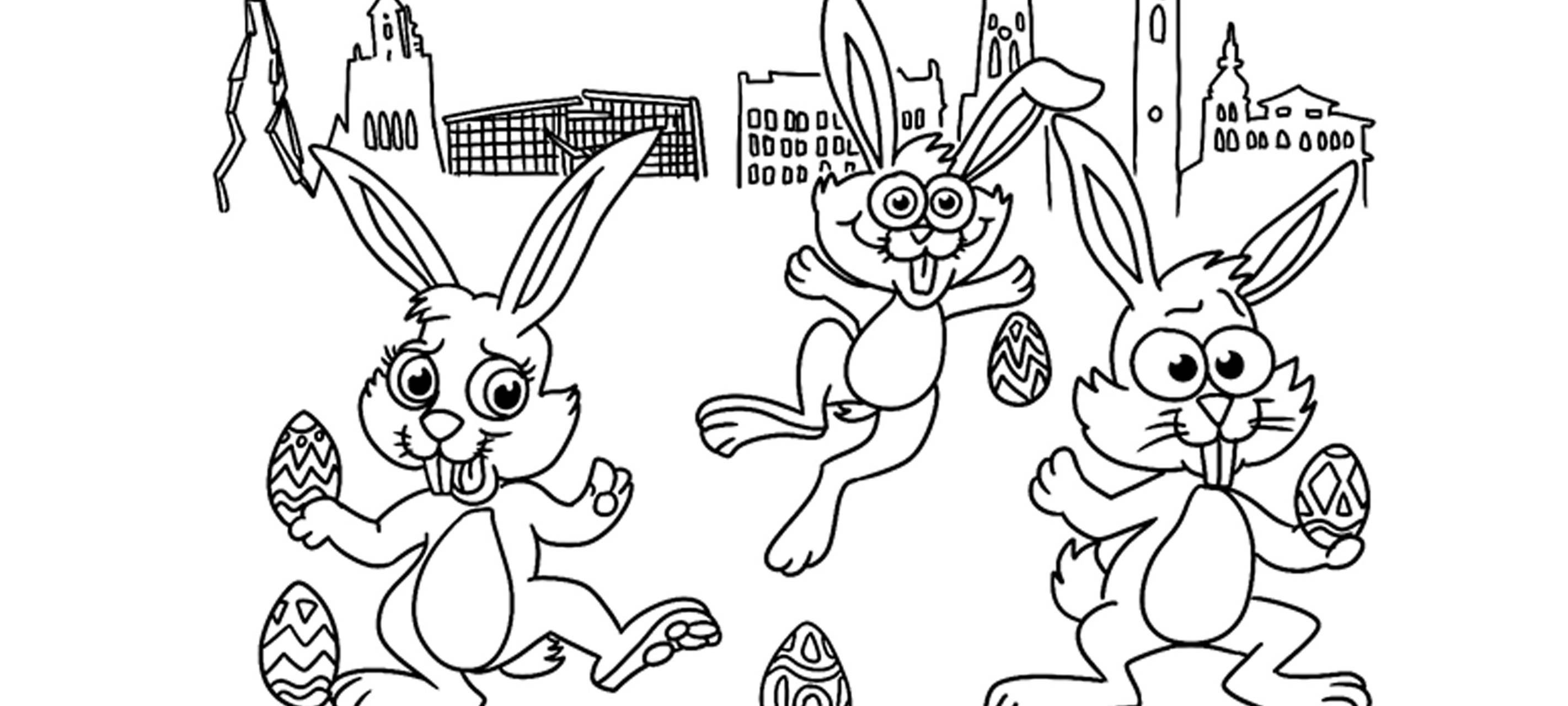 Malvorlage der Ostereis Aktion