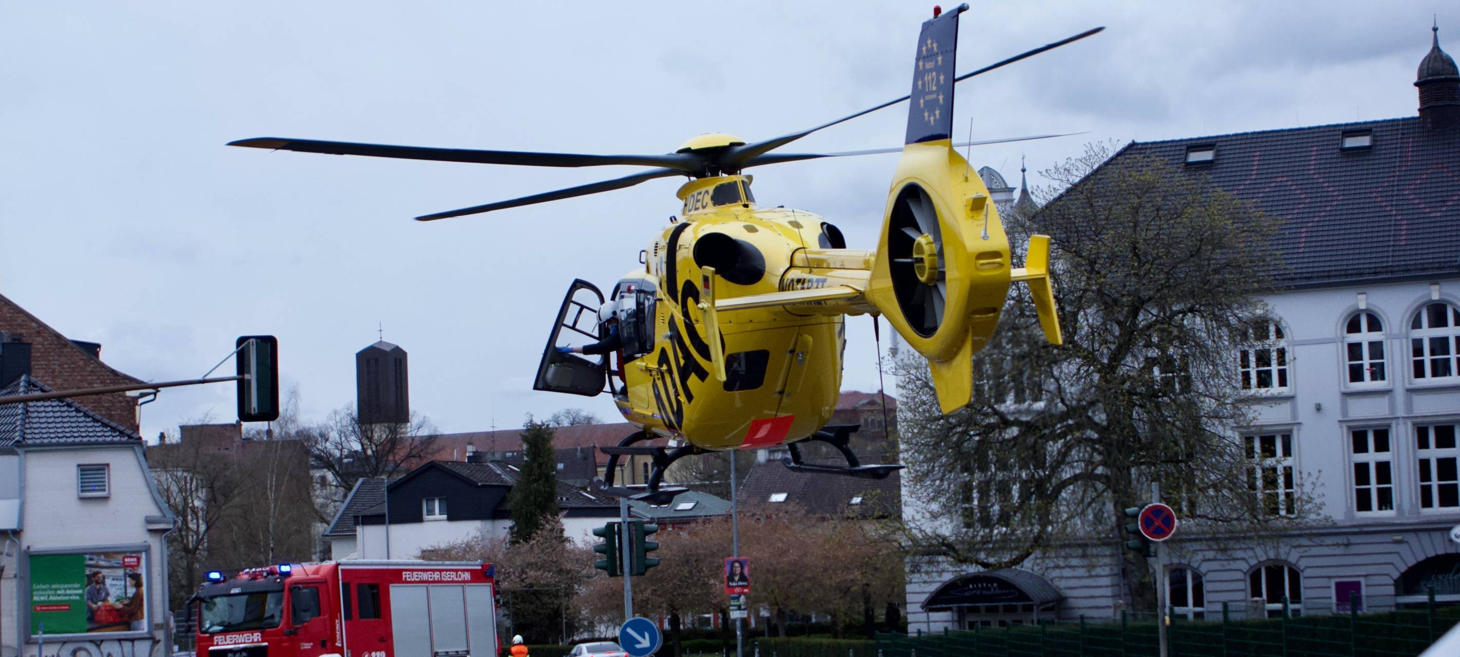 Hubschraubereinsatz nach Arbeitsunfall in Iserlohn
