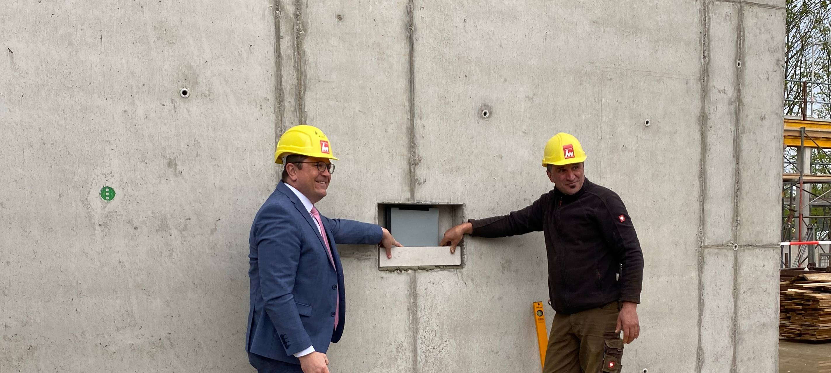 Kreishaus in Lüdenscheid: Grundsteinlegung