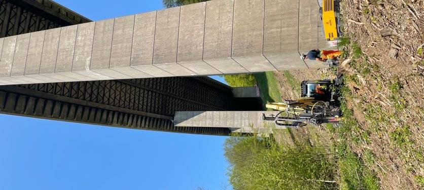 Baugrundarbeiten unter der maroden Rahmedetalbrücke sind gestartet