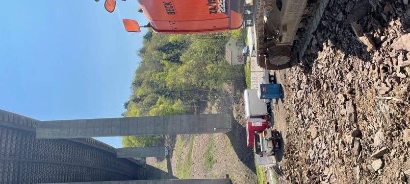 Baugrundarbeiten unter der maroden Rahmedetalbrücke sind gestartet