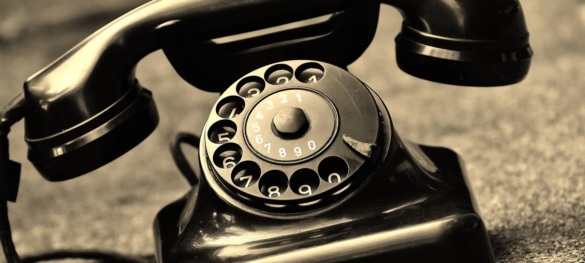 Telefon mit Wählscheibe