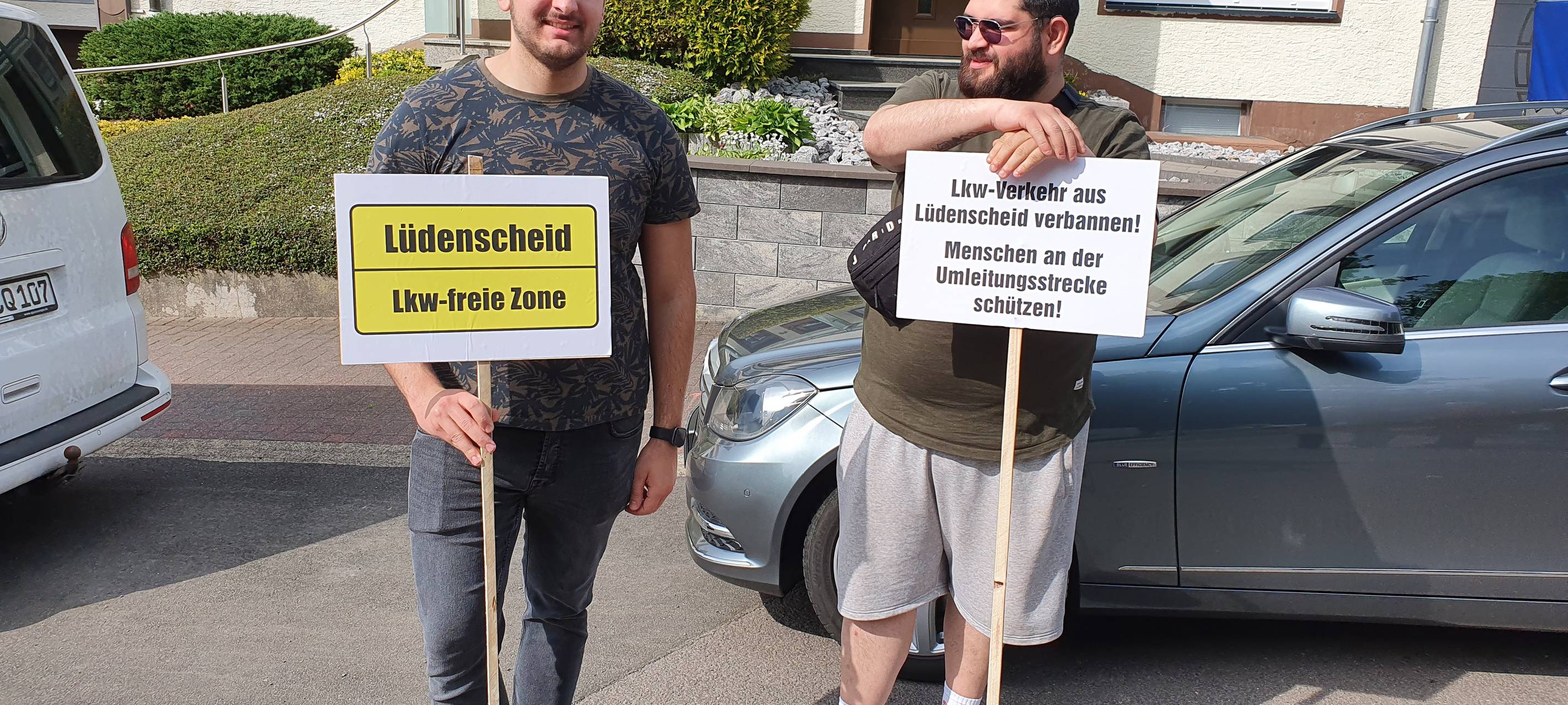 Demonstration gegen A45-Verkehrschaos in Lüdenscheid