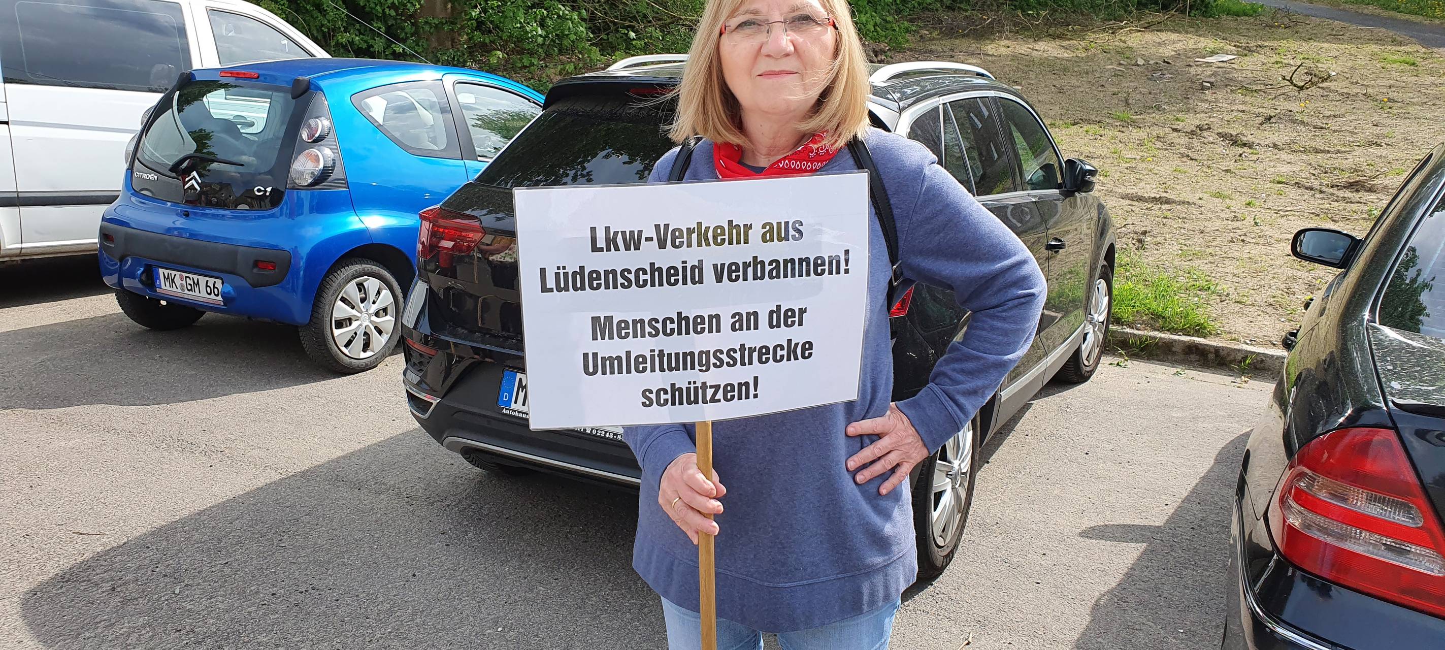 Demonstration gegen A45-Verkehrschaos in Lüdenscheid