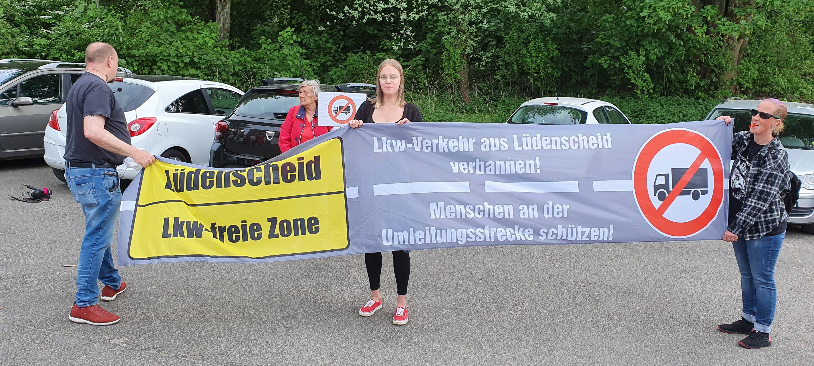 Demonstration gegen A45-Verkehrschaos in Lüdenscheid