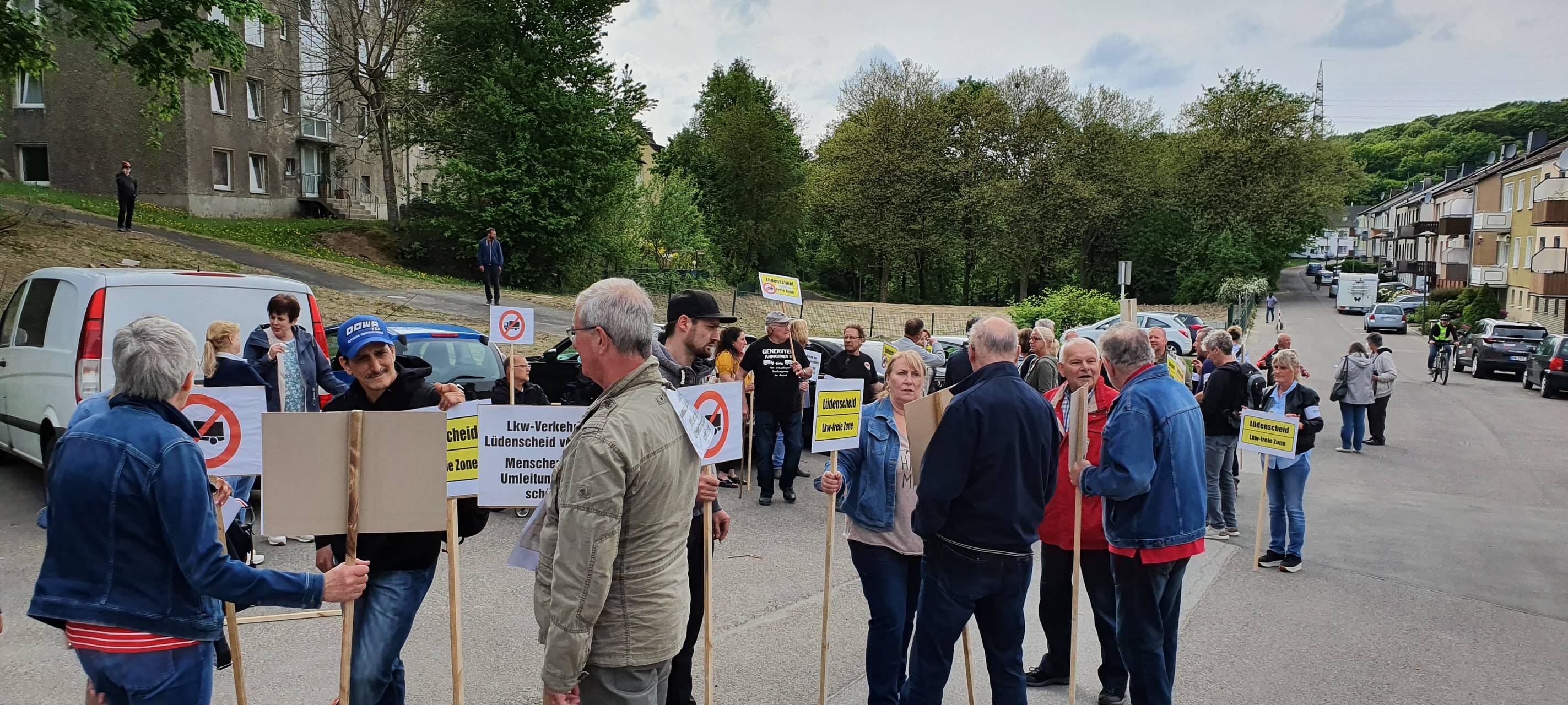 Demonstration gegen A45-Verkehrschaos in Lüdenscheid