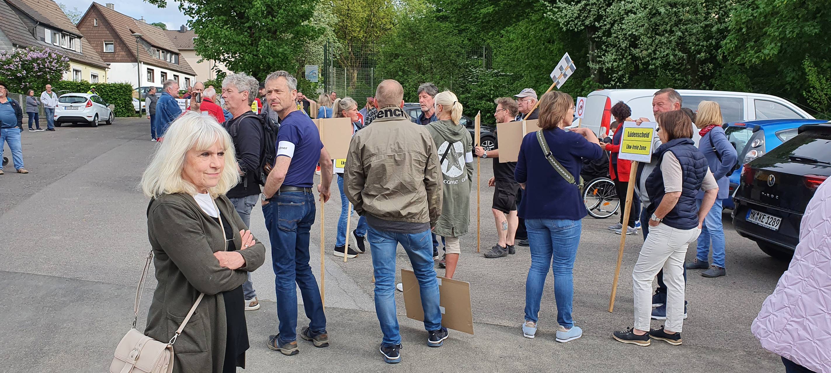 Demonstration gegen A45-Verkehrschaos in Lüdenscheid