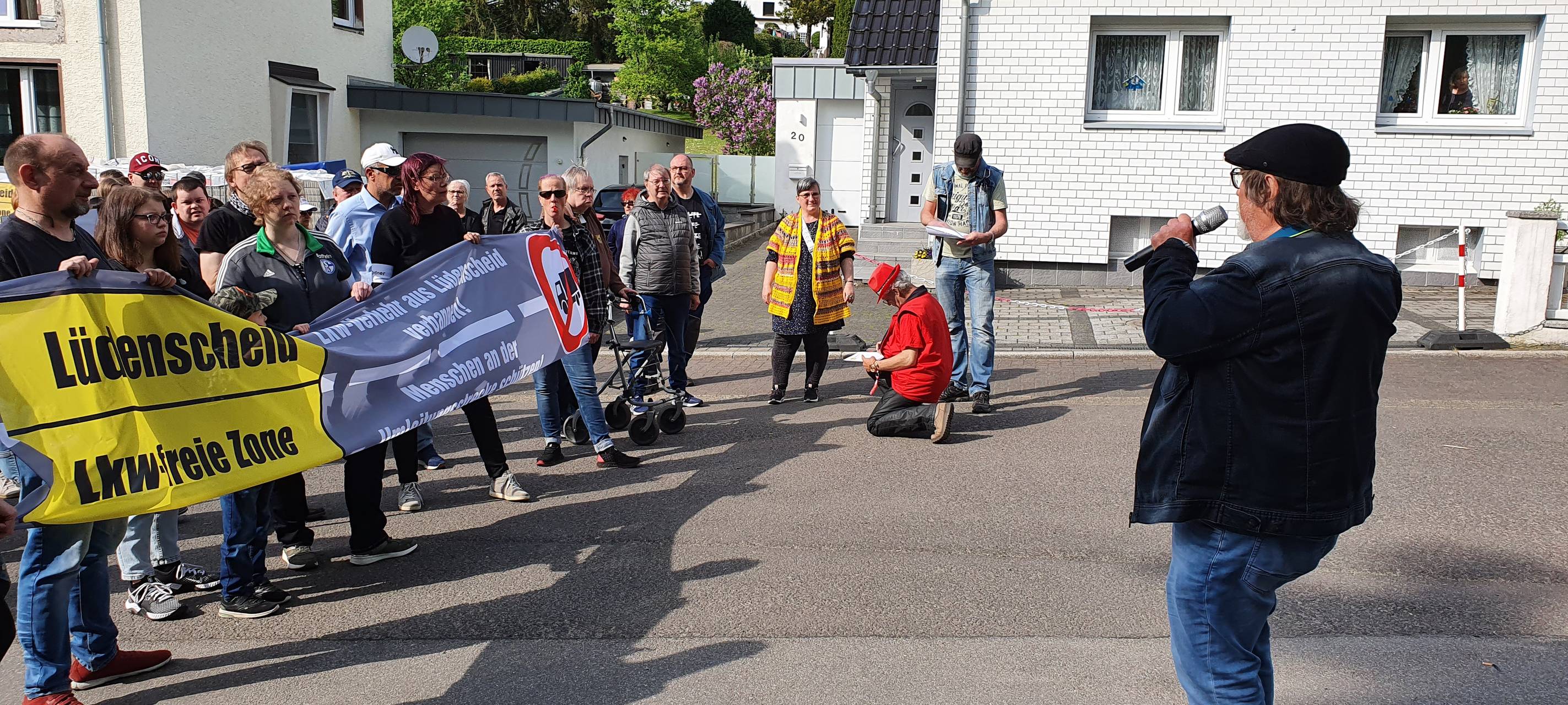 Demonstration gegen A45-Verkehrschaos in Lüdenscheid