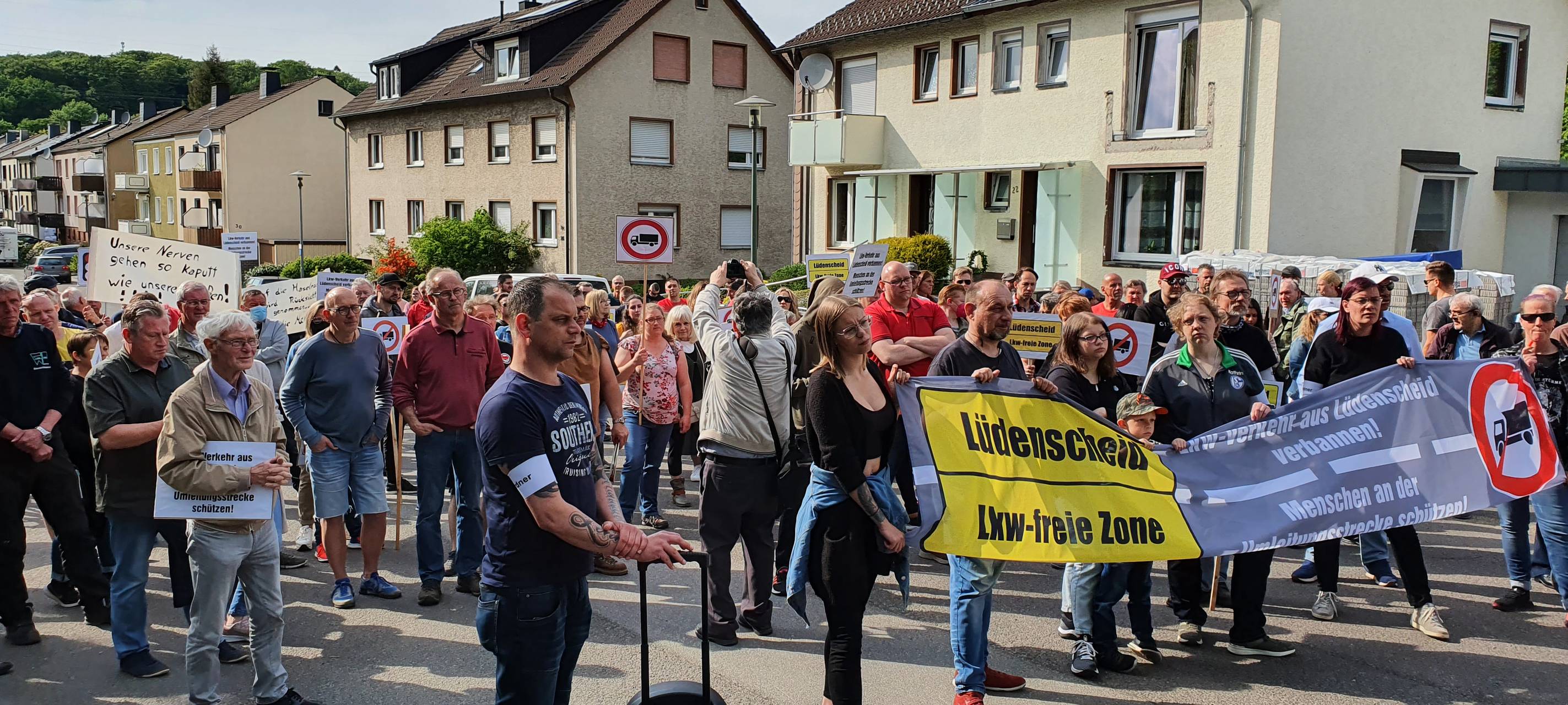 Demonstration gegen A45-Verkehrschaos in Lüdenscheid
