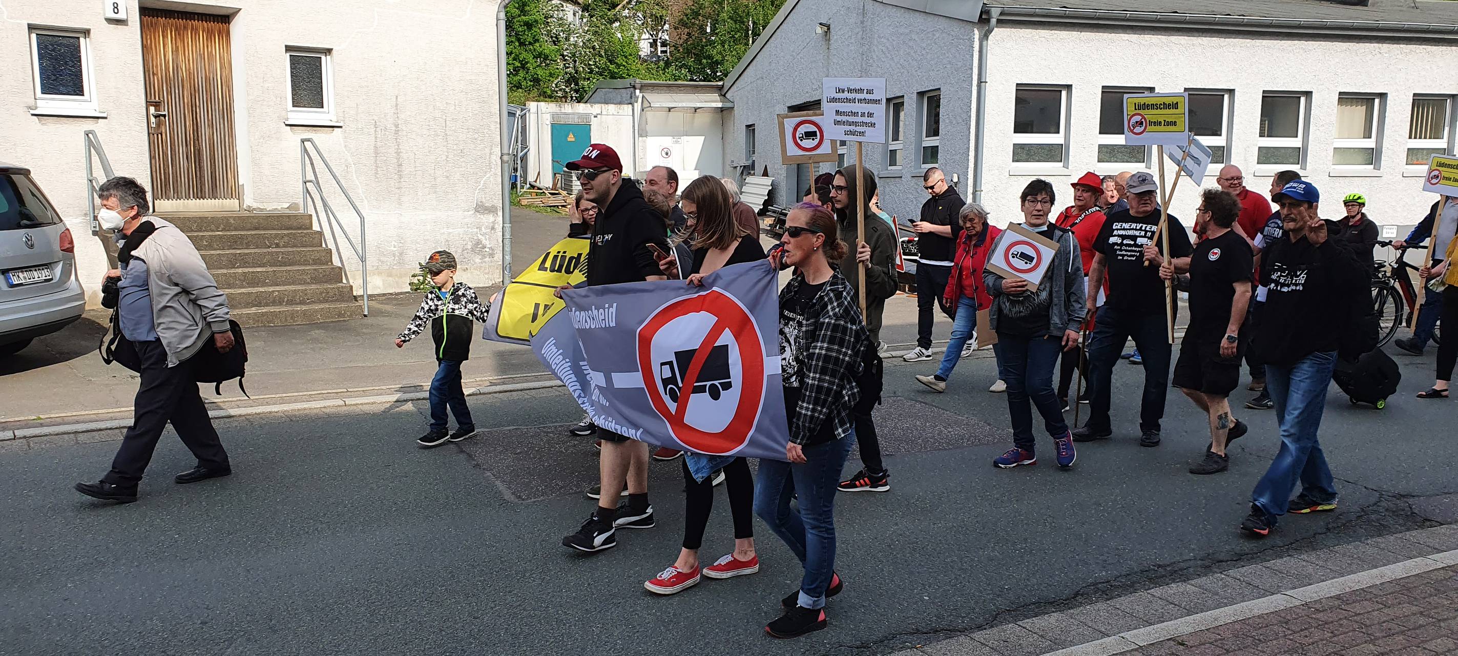 Demonstration gegen A45-Verkehrschaos in Lüdenscheid