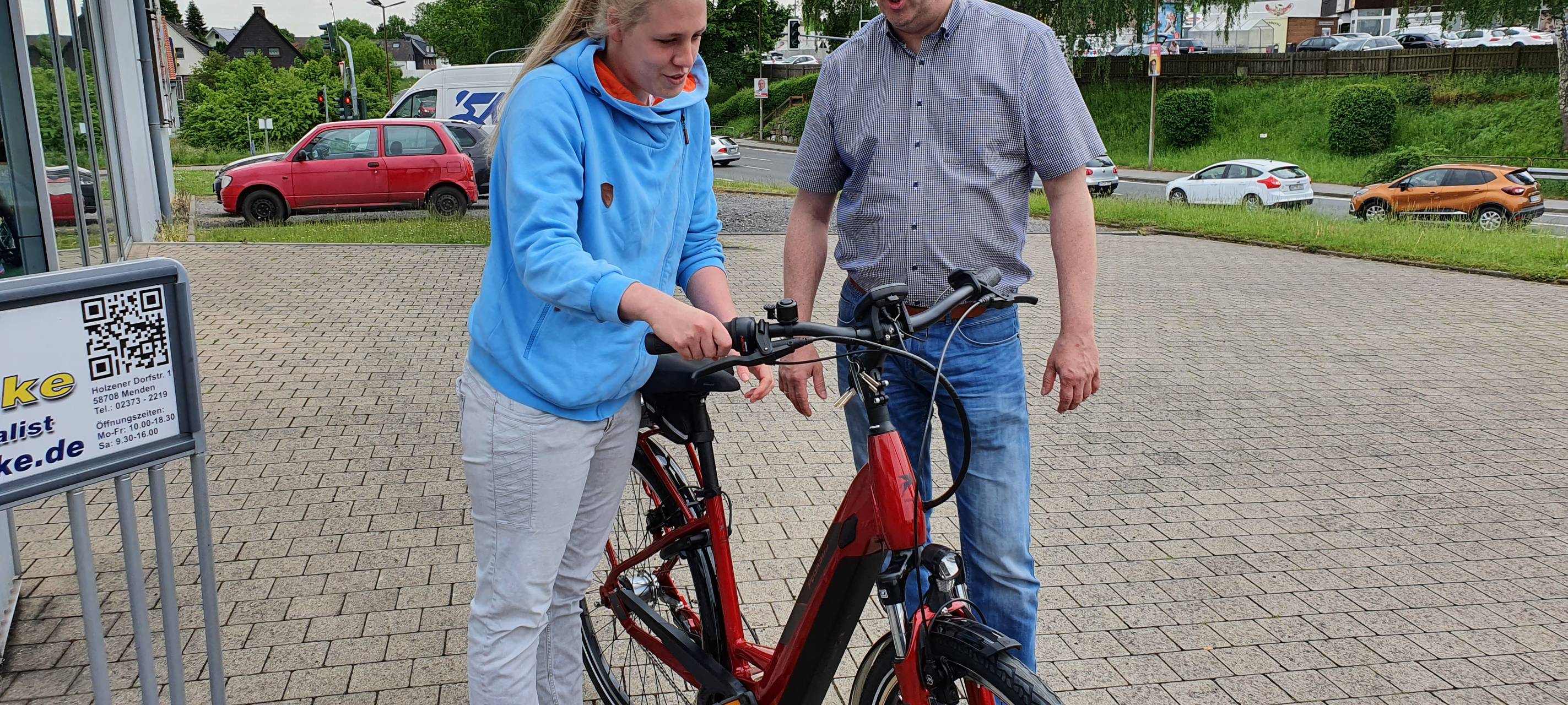E-Bike-Gewinnerin Natascha aus Hemer