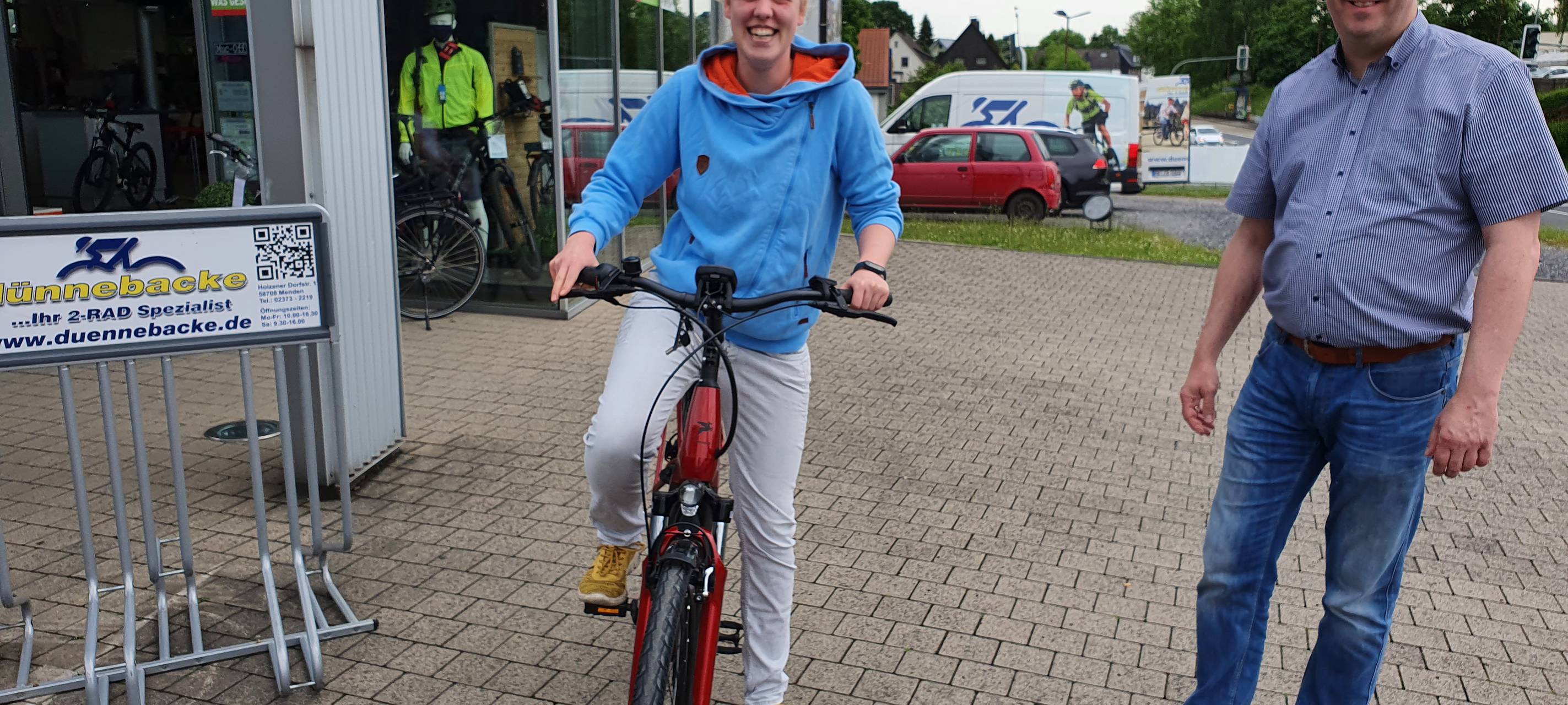 E-Bike-Gewinnerin Natascha aus Hemer