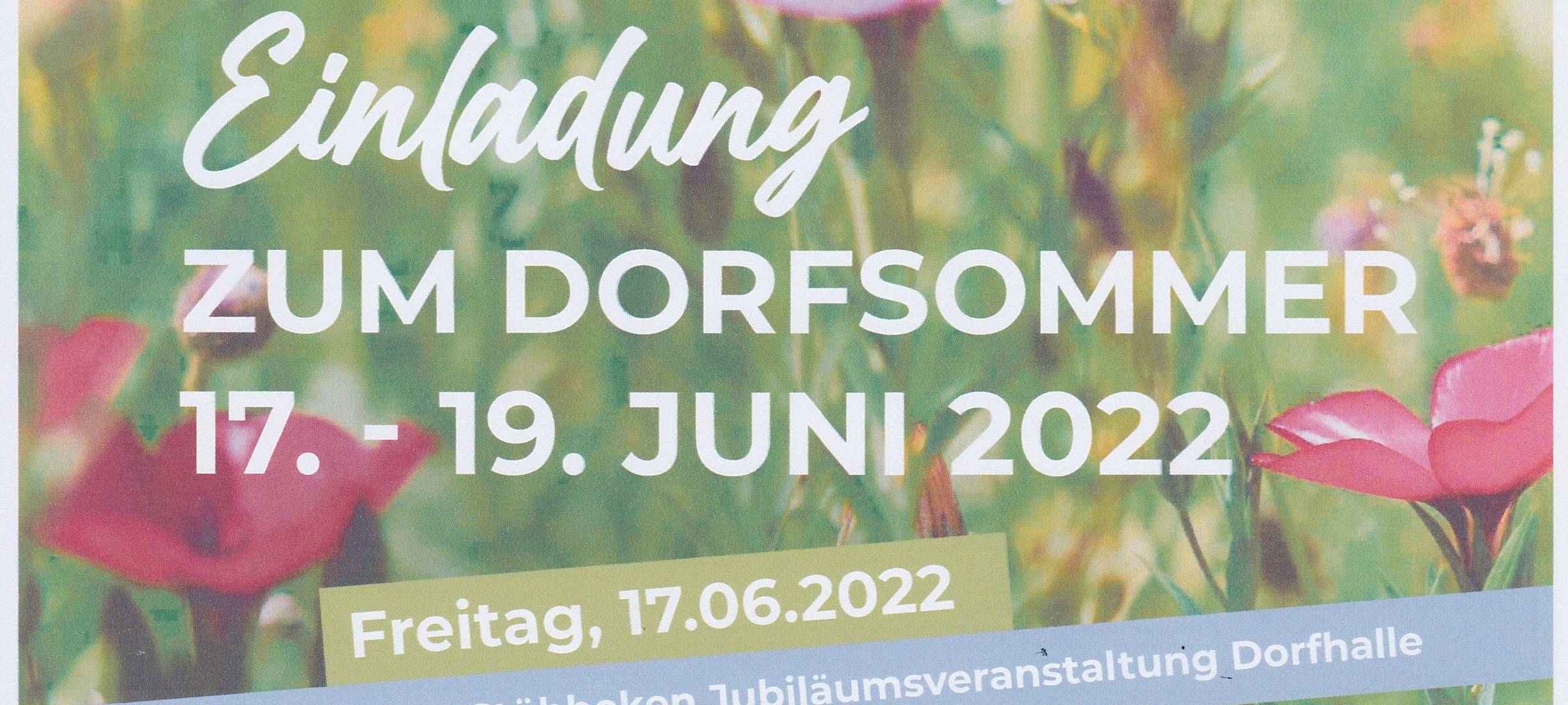 Plakat Dorfsommer