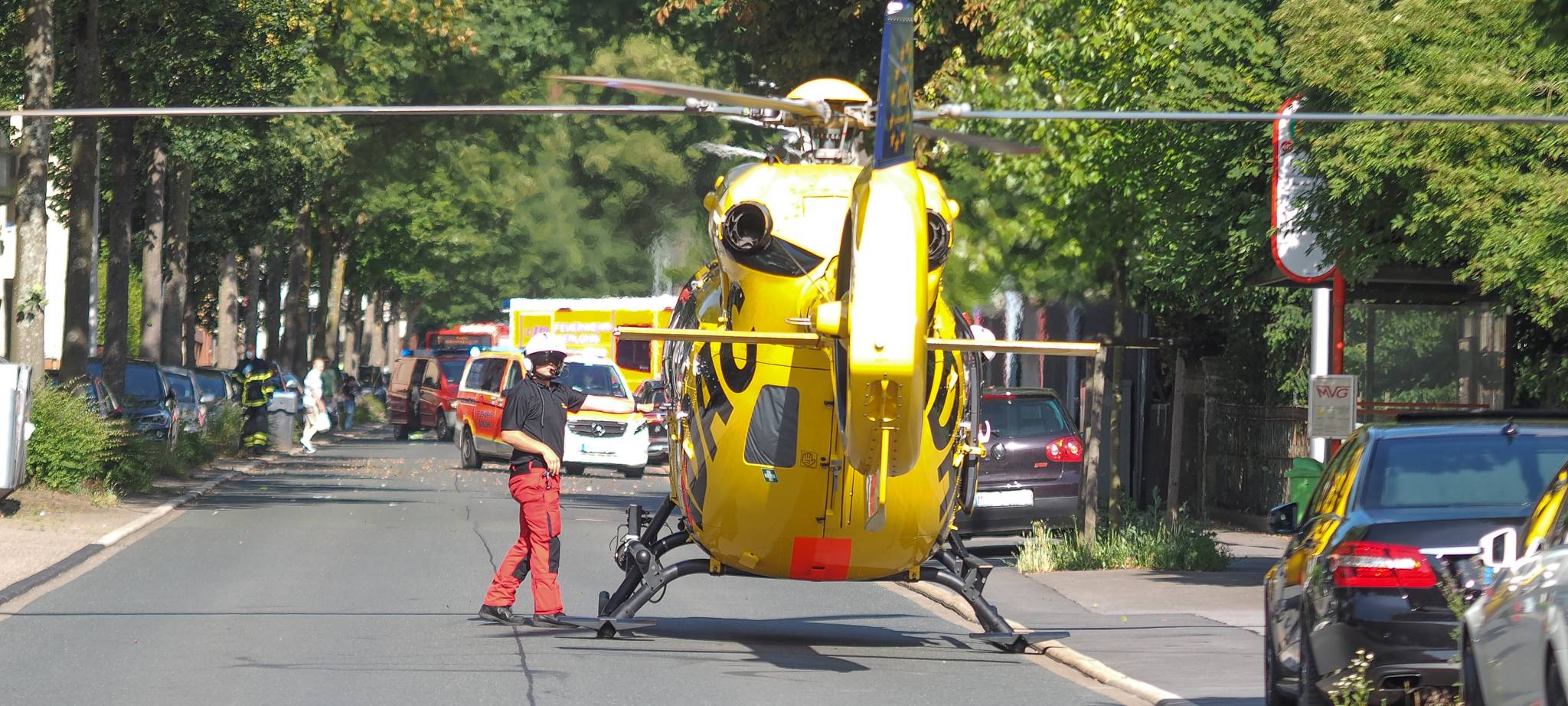 Rettungshubschrauber in Iserlohn im Einsatz