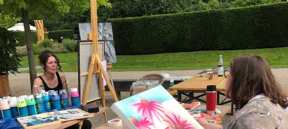 Open-Air Malen im Sauerlandpark in Hemer