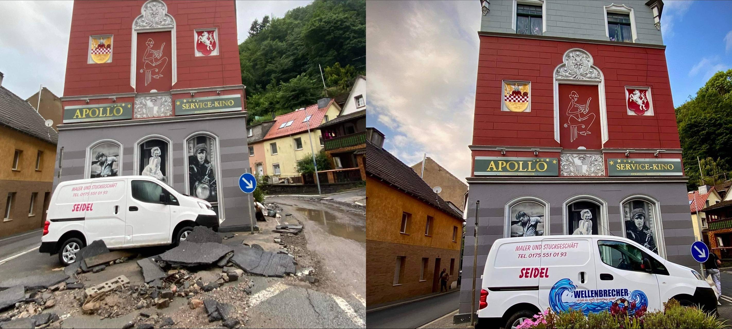 Ehrung für Feuerwehrleute nach der Flut