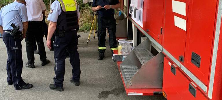 Waldbrand am Hegenscheid in Altena