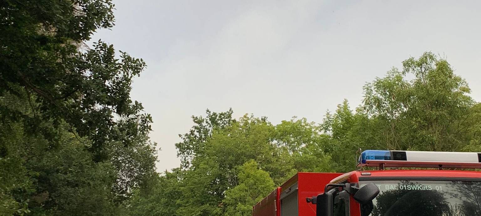 Waldbrand am Hegenscheid in Altena